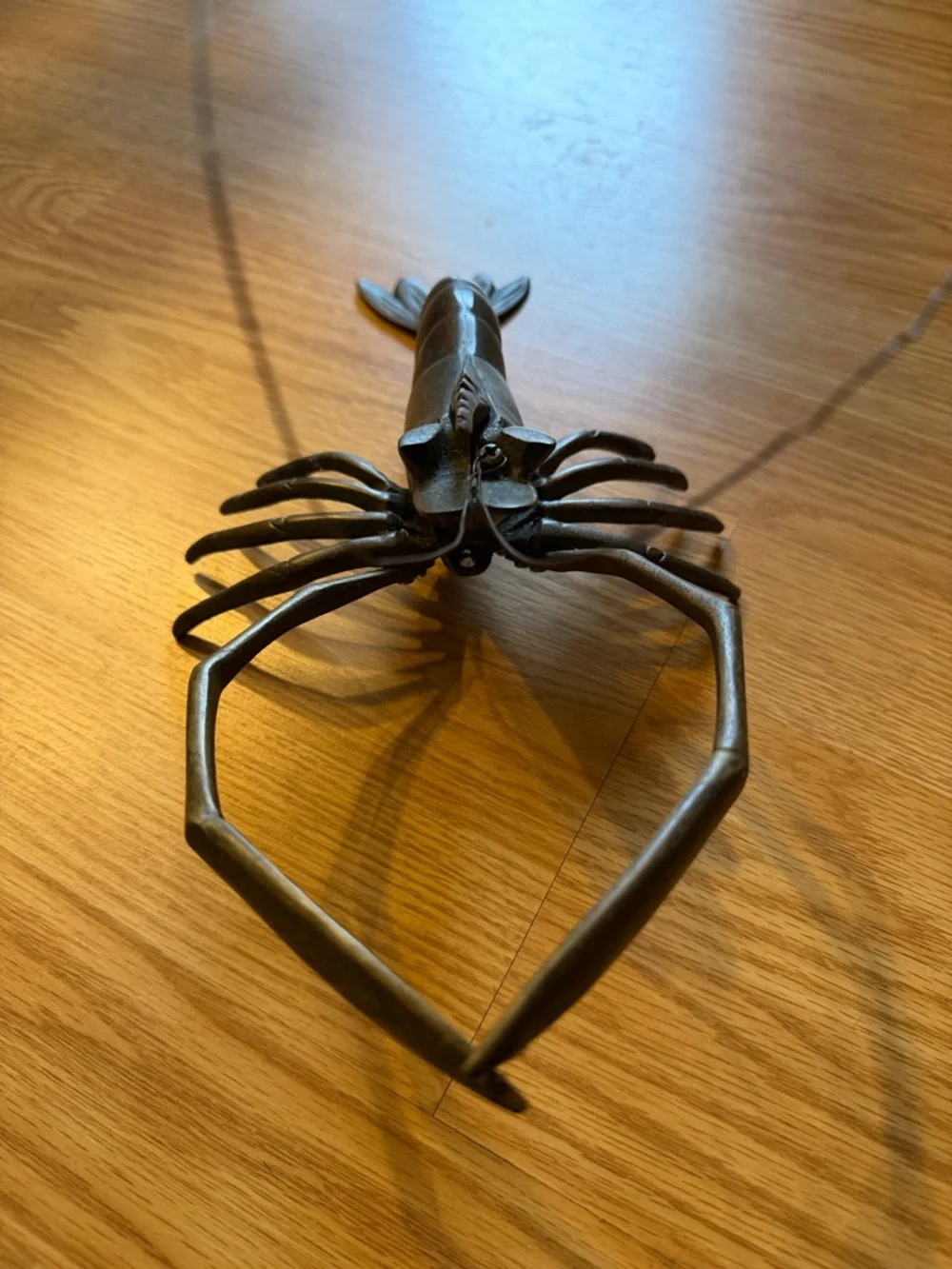 Vintage Brass Lobster Sculpture - Coastal Home Accent - Picture 2 of 6